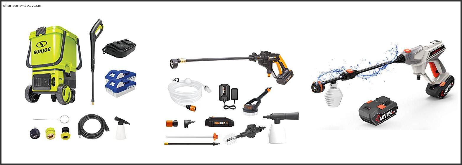 Top 10 Best Cordless Pressure Washer Reviews & Buying Guide In 2022