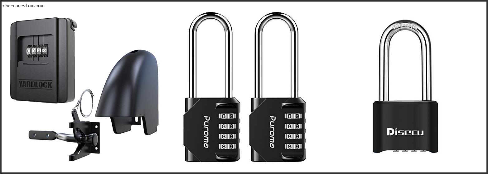 Top 10 Best Combination Lock For Gate Reviews & Buying Guide In 2022
