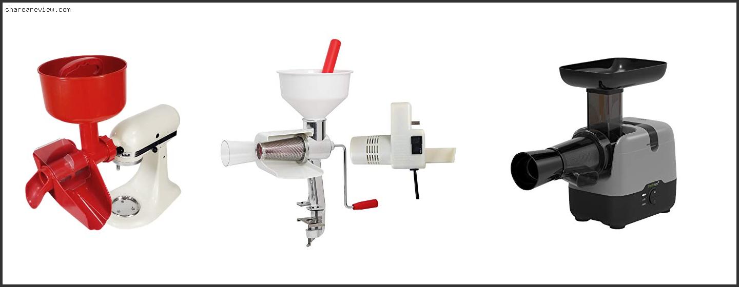 Top 10 Best Electric Tomato Strainer Reviews & Buying Guide In 2022
