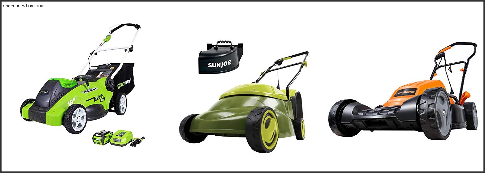 Top 10 Best Electric Mower For Large Yards Reviews & Buying Guide In 2022