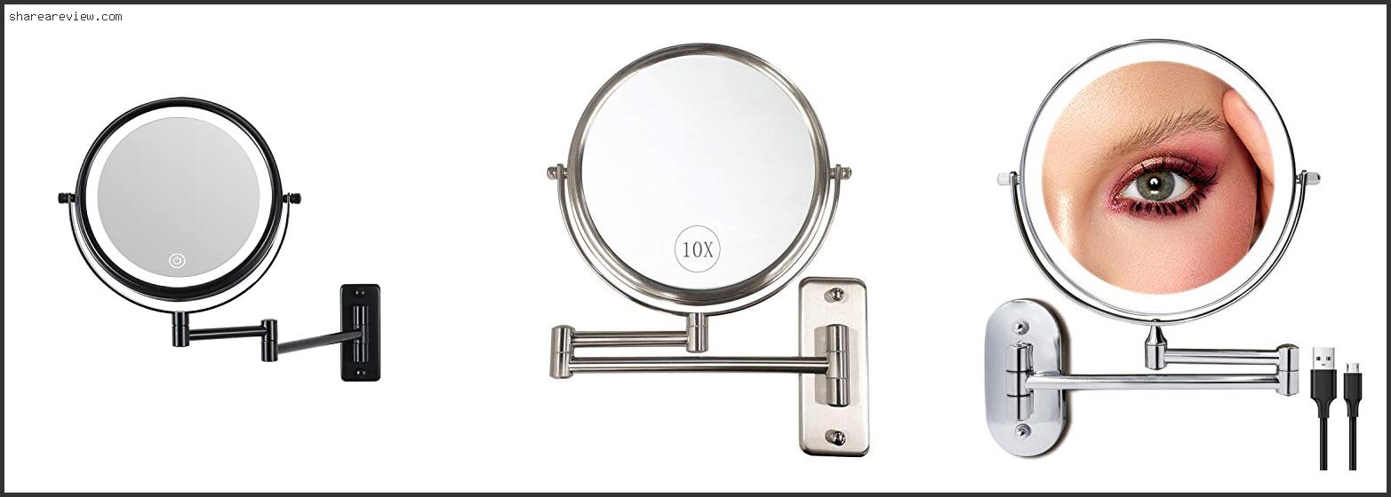 Top 10 Best Wall Mounted Makeup Mirror Reviews & Buying Guide In 2022