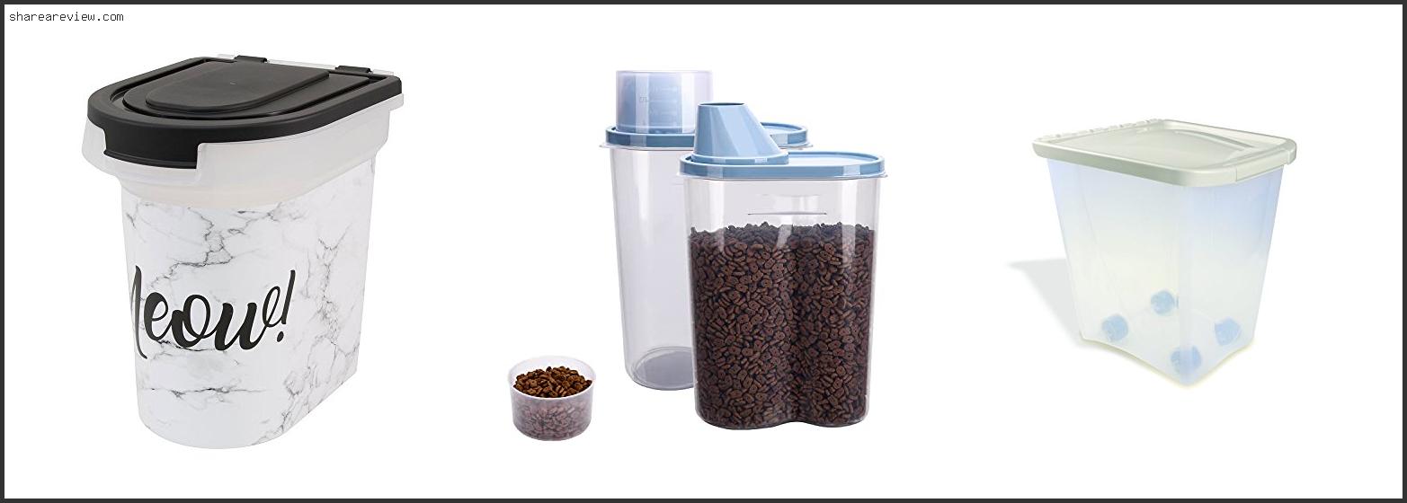 Top 10 Best Cat Food Storage Container Reviews & Buying Guide In 2022