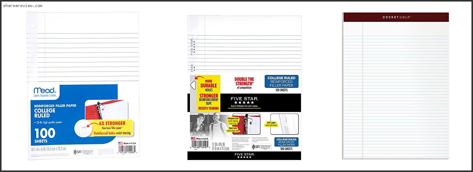 Top 10 Best Quality College Ruled Paper Reviews & Buying Guide In 2022