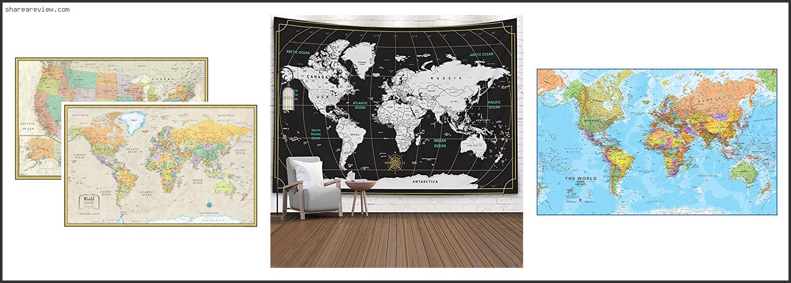 Top 10 Best World Map For Wall Reviews & Buying Guide In 2022